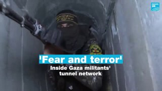 Inside Gaza militants  tunnel network • FRANCE 24 Eglish