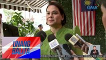 VP Sara Duterte, hindi raw nababahala sa pag-iimbestiga ng ICC kay dating pangulong Rodrigo Duterte | UB