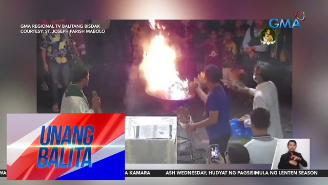Ritwal sa pagsusunog ng mga palaspas, isinagawa sa mga simbahan ng Cebu kagabi | UB