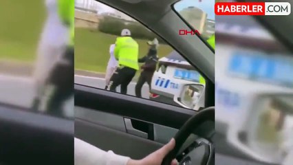 Beykoz'da 'Dur' ihtarına uymayan sürücü polis tarafından etkisiz hale getirildi