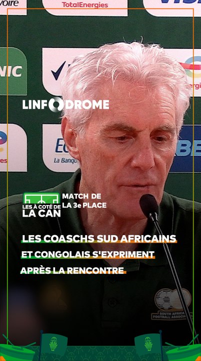 La réaction des coachs après le match RD Congo- Afrique du Sud