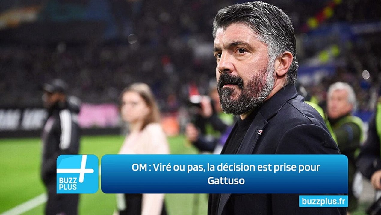 OM ‍: Viré ou pas, la décision est prise pour Gattuso