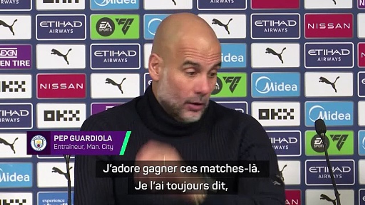 Guardiola : "En première période, le langage du corps n'était pas bon"