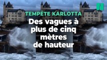 La tempête Karlotta apporte des vagues spectaculaires sur la côte Atlantique