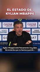 Luis Enrique: "Mbappé jugará al 100%"