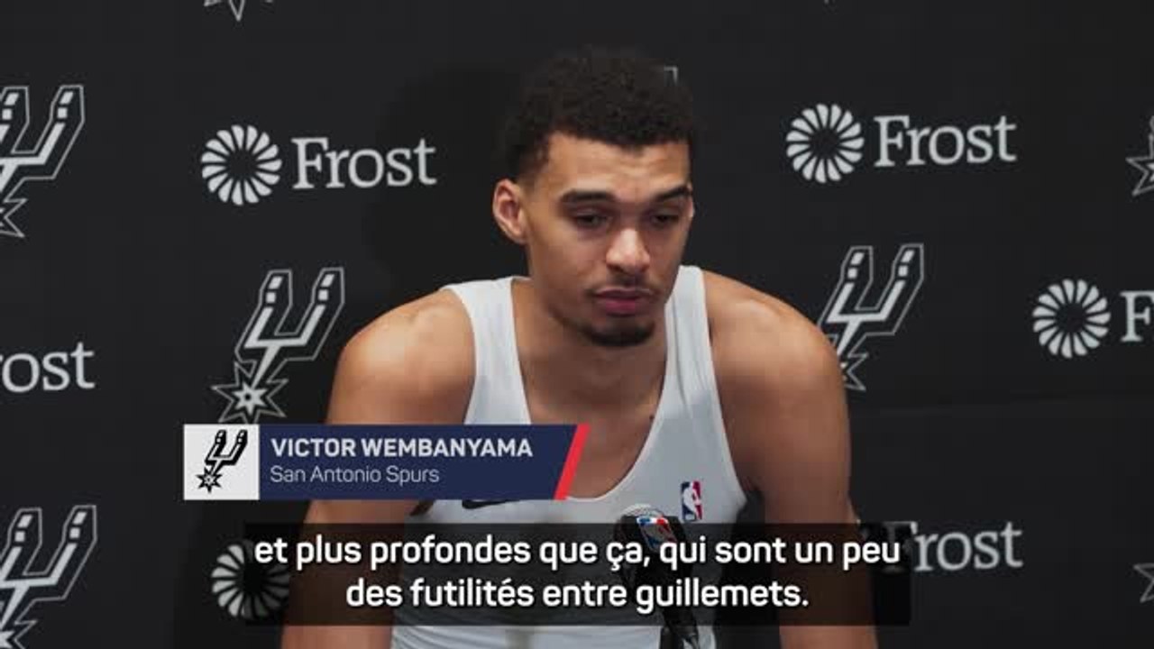 Spurs - Wembyama raconte son quotidien pour faire face aux sollicitations et aux attentes