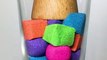 Colorful Cubes Drop and Squish Kinetic Sand Satisfying #shorts (1)