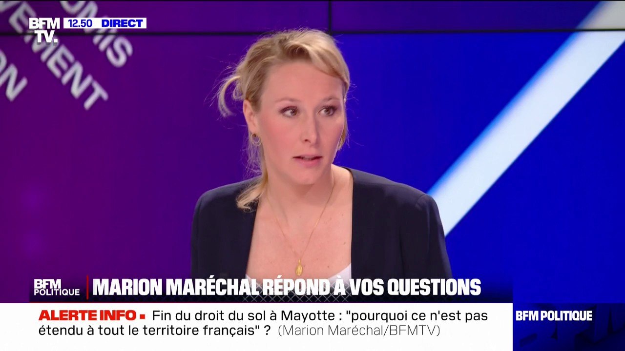 Affaire Benoît Jacquot: Marion Maréchal estime que "c'est une bonne chose quand les femmes osent aller porter plainte" mais insiste sur "la présomption d'innocence"
