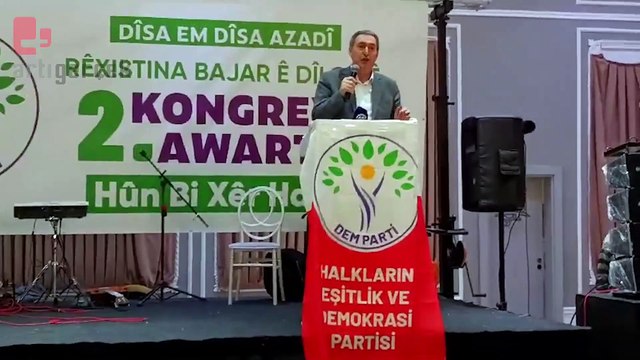 DEM Parti Eş Genel Başkanı Bakırhan: Bizim adaylarımızı başka yer değil, halk belirler. Ama AKP nin adayları sarayın karanlık koridorlarında belirleniyor.