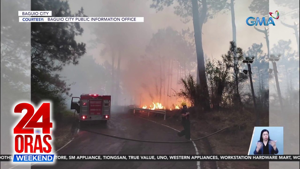 Forest fire, sumiklab sa 3 ektaryang bahagi ng bundok sa Camp John Hay sa Baguio City | 24 Oras Weekend