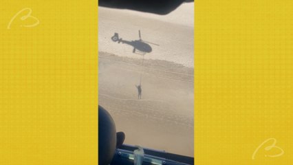 Bombeiros usam helicóptero para resgate em Caiobá