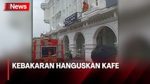 Diduga Regulator Gas LPG Bocor,  Kafe di Surabaya  Hangus Terbakar