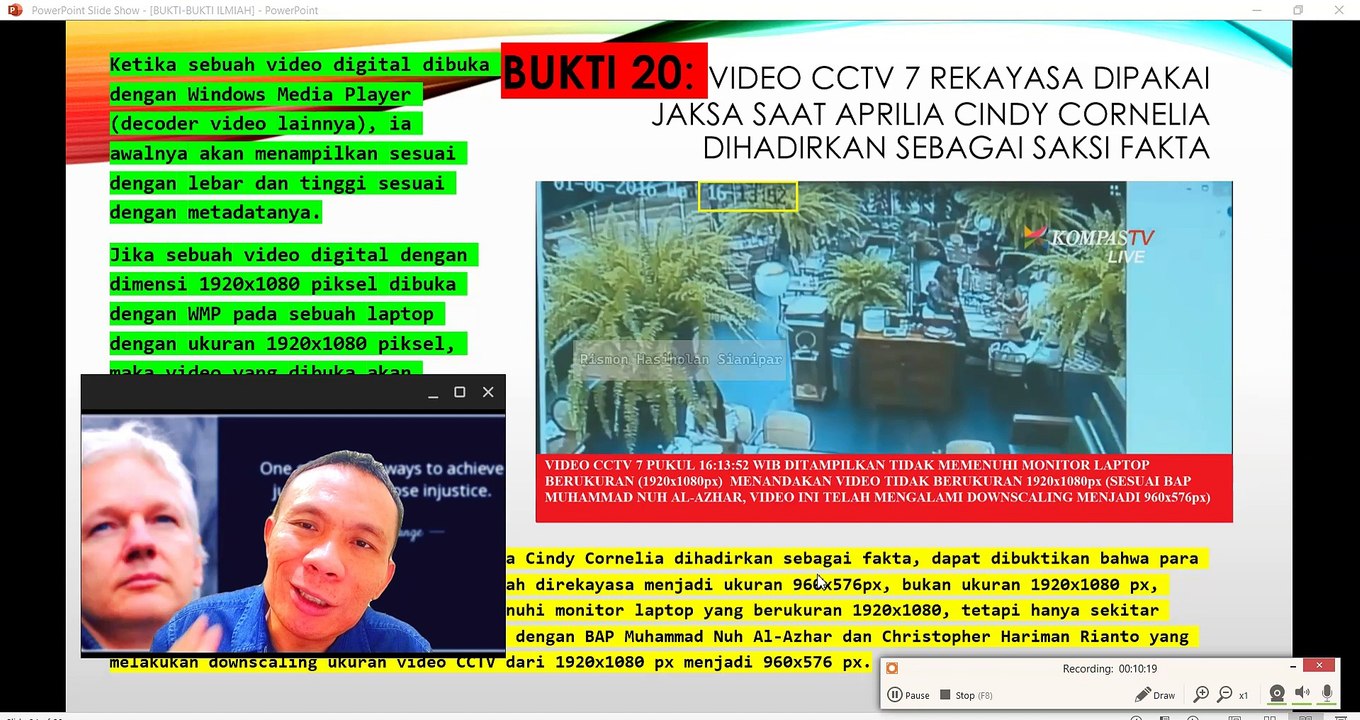 VIDEO CCTV 7 REKAYASA DIGUNAKAN JAKSA ARDITO MUWARDI DKK PADA SIDANG SAKSI FAKTA APRILLIA CINDY