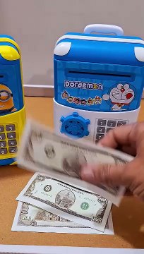 Doraemon, Minion Money Safe ATM Kids Piggy Savings Bank with Electronic Lock Piggy Bank ATM with Password