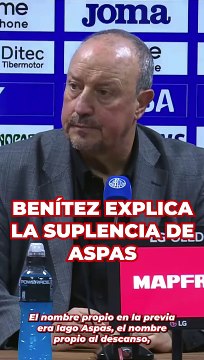 Benítez explica la suplencia de Aspas