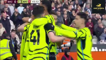 West Ham vs Arsenal 0-6 Highlights premier League 2024