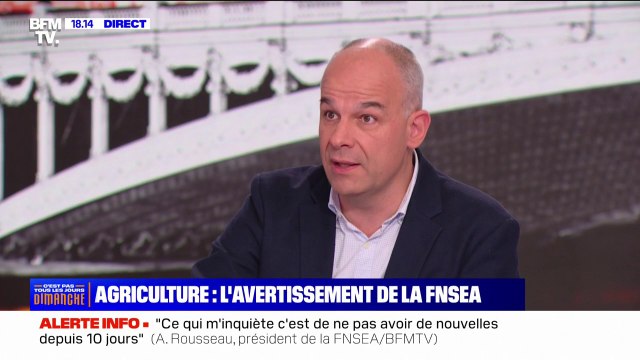 Salon de l'agriculture: Si on se moquait de nous, ça ne pourrait pas se passer dans les conditions classiques de l'accueil du président , affirme Arnaud Rousseau (FNSEA)