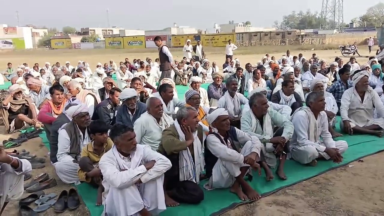 Farmers shouted for 7 point demands including amendment in DPR of ERCP