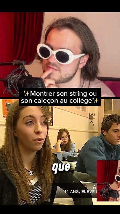 Montrer son string ou son caleçon au collège