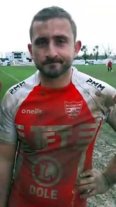 11 février 2024. Grand Dole Rugby - Nantua - Intervention de François Bouvier, capitaine du GDR.