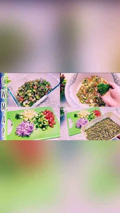 Diabetic Friendly Sprouts Salad Recipe - Healthy Weight Loss Recipe - Moong Bean Sprouts Salad Recipe By CWMAP