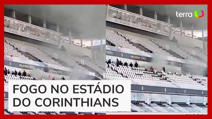 Princípio de incêndio atinge Neo Química Arena antes de jogo do Corinthians