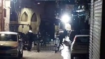 من مكان إصابة شاب برصاص الاحتلال في شارع الواد بالقدس القديمة، حيث زعم الاحتلال محاولته تنفيذ عملية طعن.