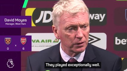 'A terrible day' - Moyes on West Ham's 6-0 thrashing