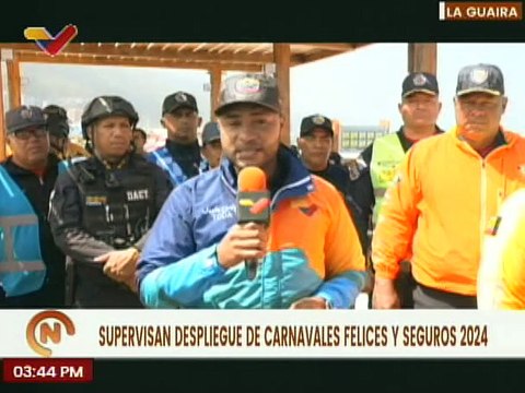 Autoridades del edo. La Guaira supervisan despliegue de los Carnavales felices 2024