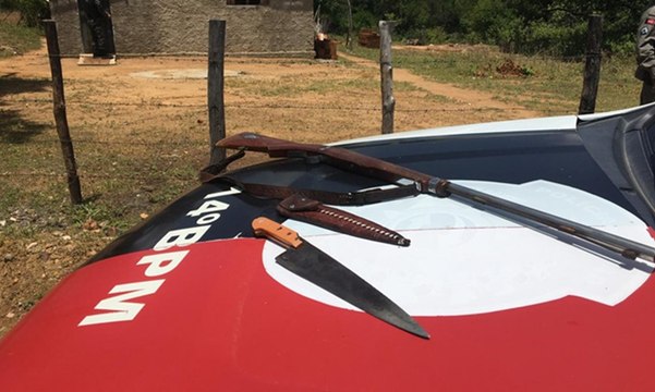 Homem é preso na zona rural de Pombal suspeito de tentar matar marido de sua ex-companheira a facadas