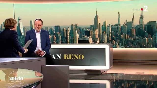 Laurent Delahousse a reçu l'acteur Jean Reno dans 20h30 le dimanche, sur France 2.