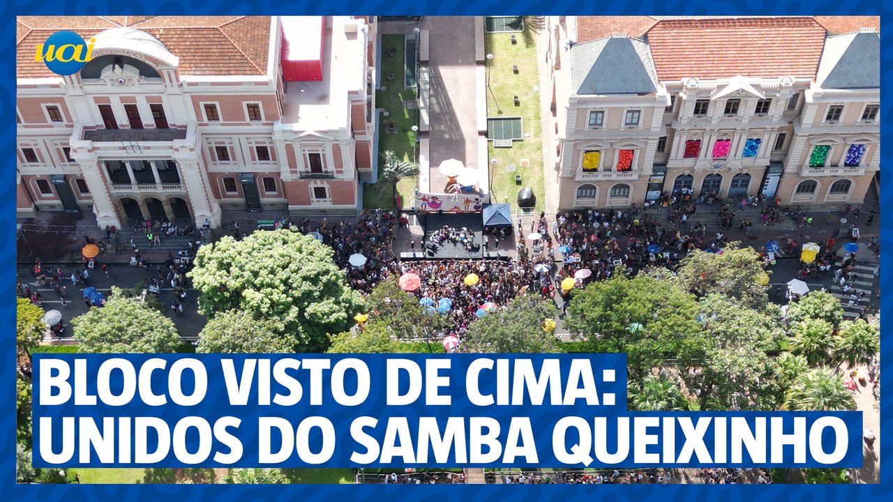Bloco visto de cima: Unidos do Samba Queixinho