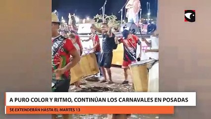 A puro color y ritmo, continúan los carnavales en Posadas