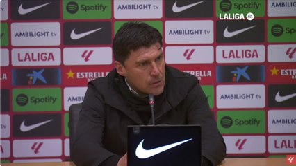 Rueda de prensa de Medina Cacique tras el Barcelona-Granada