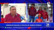 Clásico del terror: Policía es baleado en las dos piernas por “Barristas”