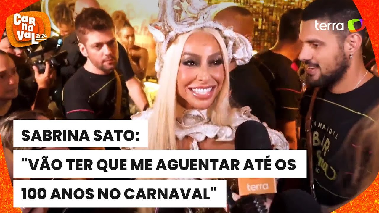 Sabrina Sato: "Vão ter que me aguentar até os 100 anos no carnaval"