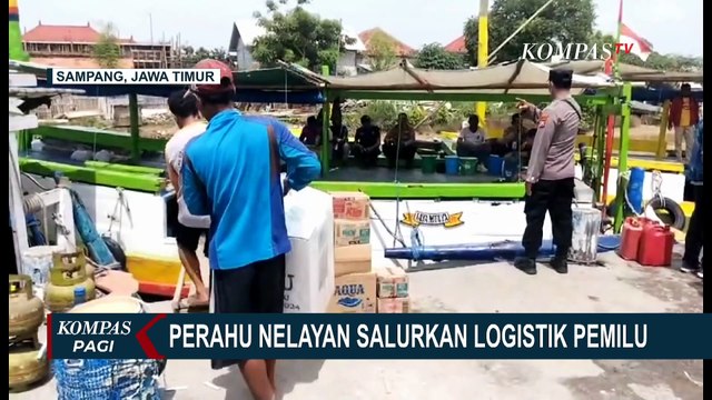 KPU Sewa 3 Kapal Nelayan untuk Distribusikan Logistik Pemilu ke Pulau Mandangin, Sampang