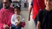 Shilpa Shetty & Raj Kundra Spotted with Daughter and Son at Airport Viral Masti Bollywood