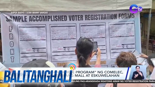 Voter registration, nagsimula na; COMELEC, target makapagrehistro ng 3 milyong bagong botante | BT
