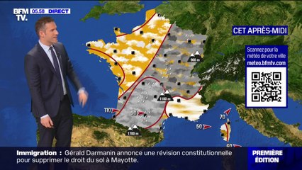 Des averses attendues sur une bonne partie du pays ce lundi