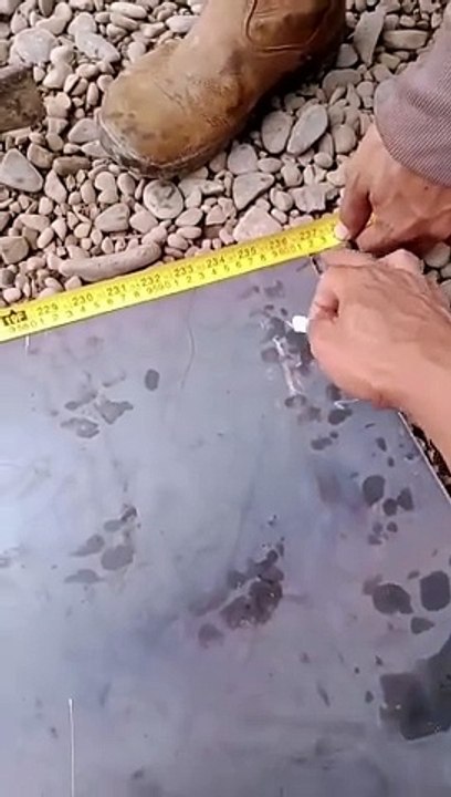 cara ukur diagonal pada plate