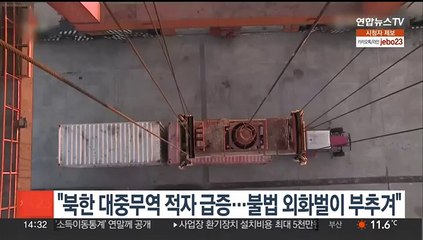 "북한 대중무역 적자 급증…불법 외화벌이 부추겨"
