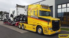 Torpedo Scania 650ST Kassbohrer Tri Axle Extendable Truck Transporter   T133432