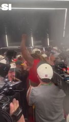 Chiefs Locker Room In Full Celebration Mode