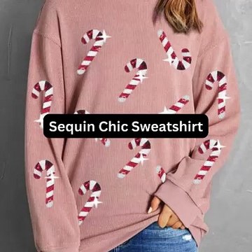 Sparkling Sequins Cozy Crew