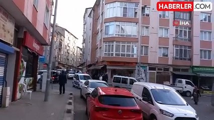Otomobilin yayaya çarptığı anlar kamerada