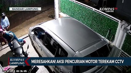 Meresahkan! Aksi Pencurian Motor Terekam CCTV