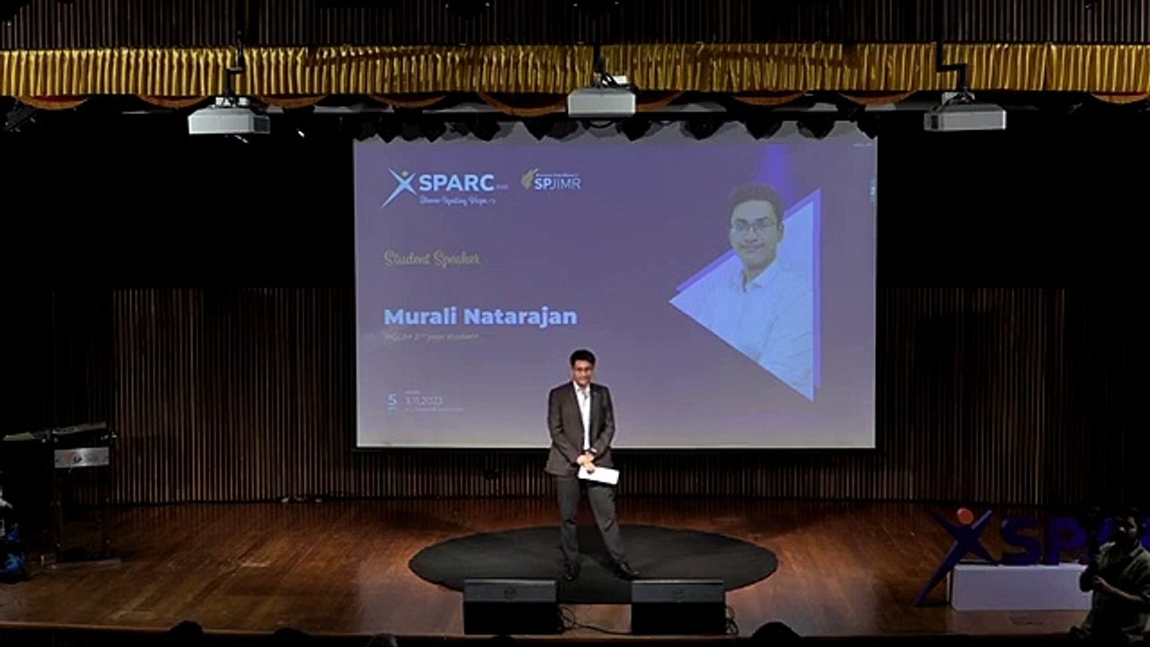 Murali Natarajan | SParc 2023: Igniting Hope | SPJIMR, Mumbai