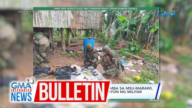 Umano'y mastermind sa pambobomba sa MSU-Marawi, nakumpirmang napatay sa operasyon ng militar noong enero | GMA Integrated News Bulletin