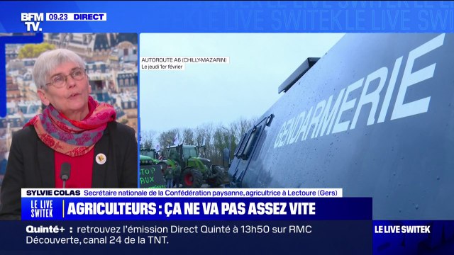 Sylvie Colas, secrétaire nationale de la Confédération paysanne: Bien sûr qu'il y aura de nouveaux blocages